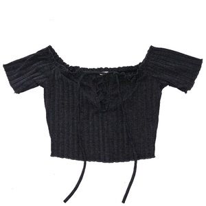 Urban Outfitters grey crop top